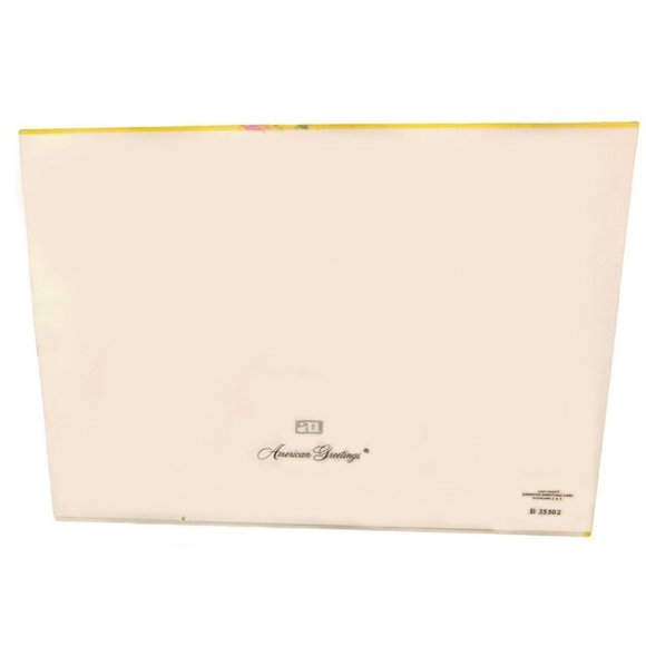 Vintage Christmas Card Girl Bird 60s Pink Yellow American Greetings Lot Of 6 New - Picture 6 of 7